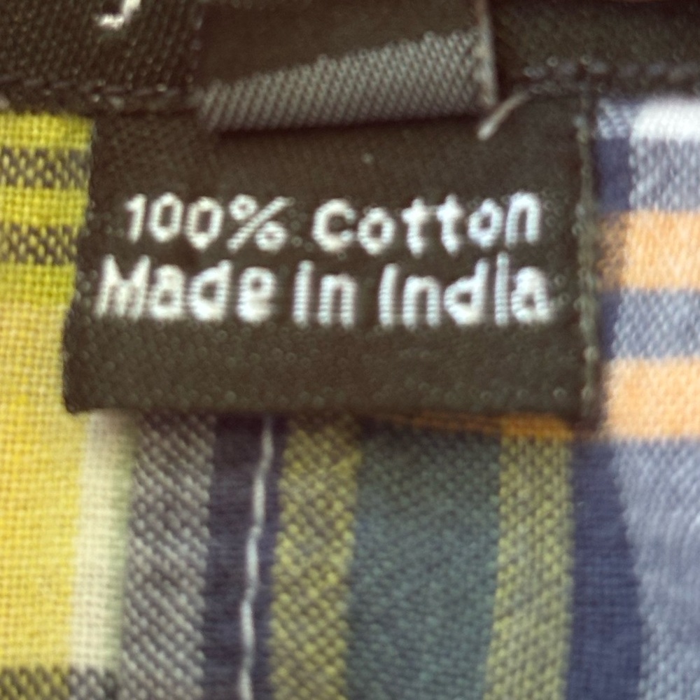 J. Crew Madras Patchwork Plaid Multicolor Long Sl… - image 4